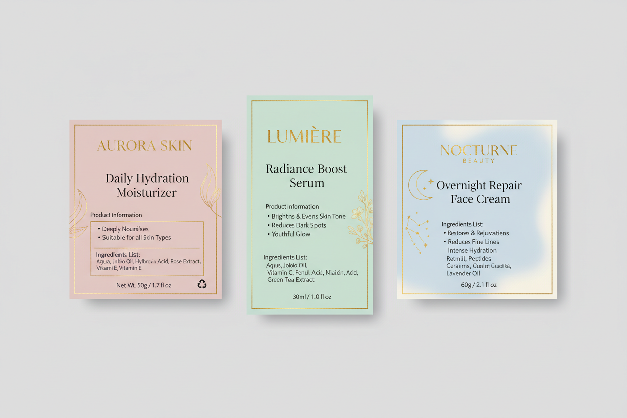 cosmetic labels