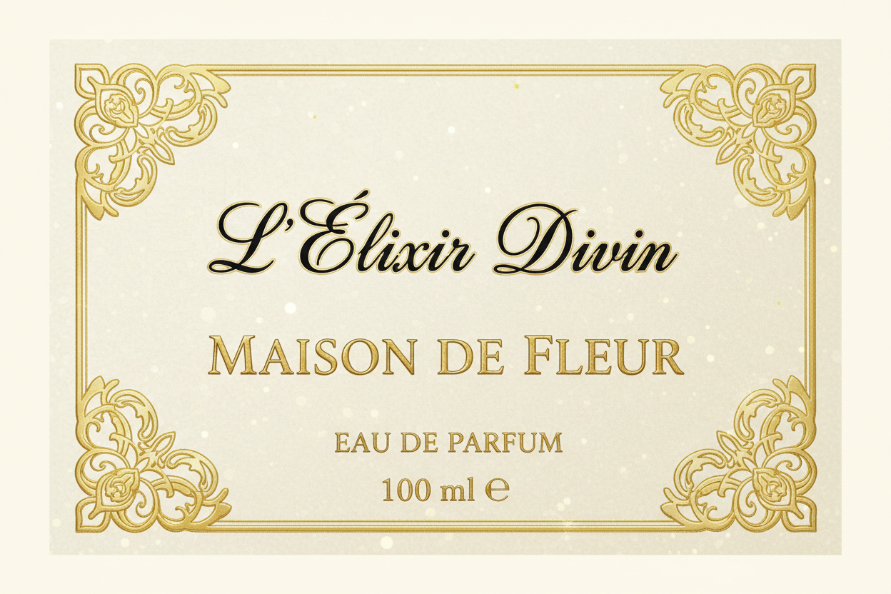 perfume label